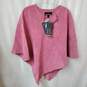 B by Bernardo Women's Pink Suede Poncho One Size NWT image number 1