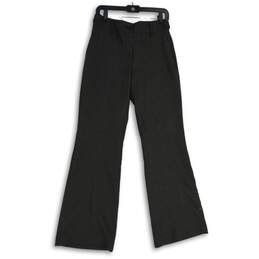 Loft Womens Gray Flat Front Slash Pocket Bootcut Leg Dress Pants Size 6
