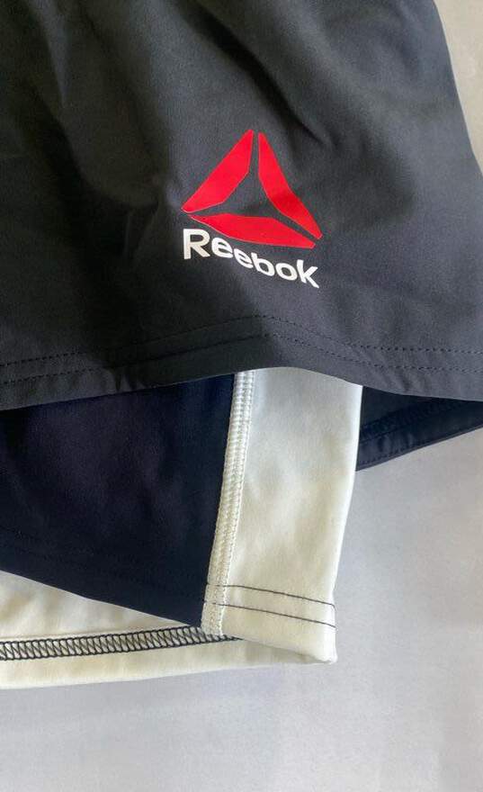 Reebok Womens Black White UFC Crossfit Octagon Speedwick Octagon Shorts Size 30 image number 3