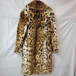 Kendall + Kylie Reversible Faux Fur Animal Leopard Print Coat Women's S NWT alternative image