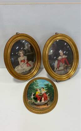 Lot of 3 in Convex Frames Little Princess & Lord Seaham in Red by Hans Volkmann alternative image