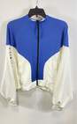 Adidas Womens Karlie Kloss Blue White Long Sleeve Full Zip Cover-Up Jacket Sz M image number 1