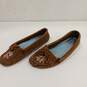 Women's Brown Minnetonka Moccasins Size 7.5 image number 2