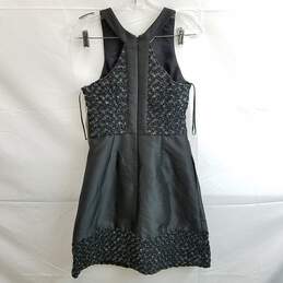 Theia Women's Black Polyester Dress Size 6 alternative image