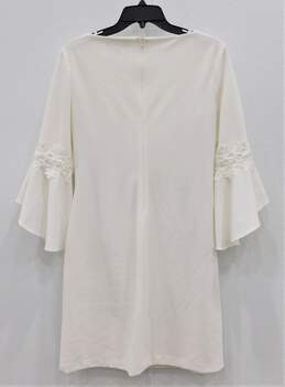 Ralph Lauren Women's White Bell-Sleeve Shift Dress Size 8 alternative image