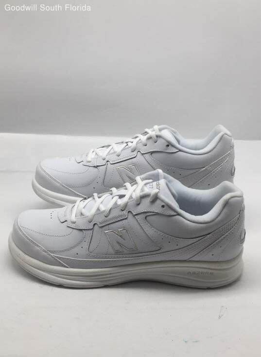 New Balance Mens 577 V1 MW577WT White Lace-Up Sneaker Shoes Size 10 D image number 1