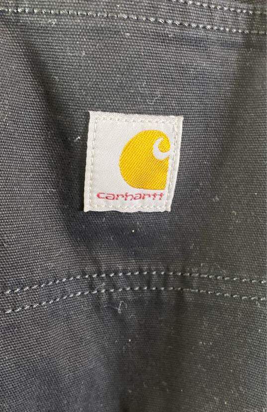 Carhartt Mens Black Relaxed Mid Rise Pockets Straight Leg Chino Pants Size 32X30 image number 3