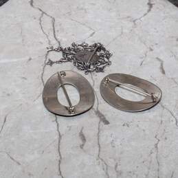Bundle of 3 Sterling Silver Brooches alternative image