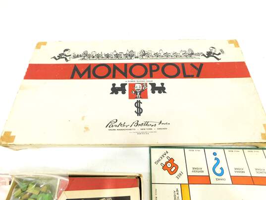 1935 Monopoly White box No. 9 complete W/ 10 Original tokens image number 12