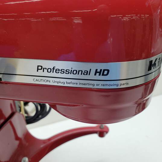 Dark Red KitchenAid Professional HD Bowl Lift Stand Mixer 475 Watt Untested image number 5