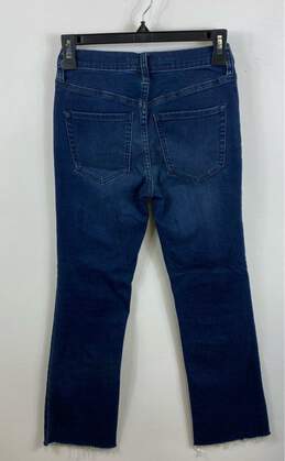 Free People Womens Blue Medium Wash Button Fly Denim Straight Jeans Size 25 alternative image