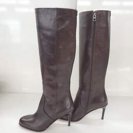 Coach Remi Semi Matte Calf Chestnut Women's Heeled Boots Size 6M w/ BOX alternative image
