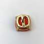 Designer Kate Spade New York Gold-Tone Red Crystal Cut Square Stud Earrings image number 3