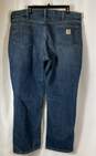 Carhartt Mens Blue Medium Wash 5-Pocket Design Denim Straight Jeans Size 42X30 image number 2