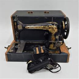 Antique 1902 Singer Sphinx Sewing Machine w/ Case