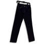 Womens Blue Denim Dark Wash Pockets Stretch Straight Leg Jeans Size 2L image number 1