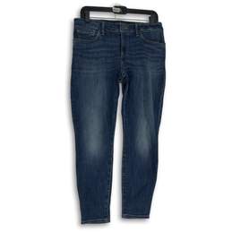NWT Lucky Brand Womens Blue Denim Lolita Dark Wash Low-Rise Skinny Jeans Size 10