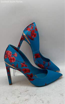 Ted Baker Womens Blue With Design Flowers Size 36.5 Shoes alternative image