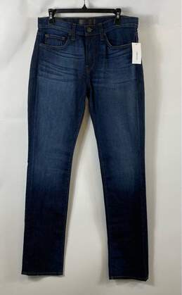 NWT J Brand Womens Blue Mid Rise Pockets Denim Straight Leg Jeans Size 31