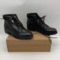 NIB Trotters Womens Black Leather Side Zip Ankle Winter Boots Size 12 image number 3