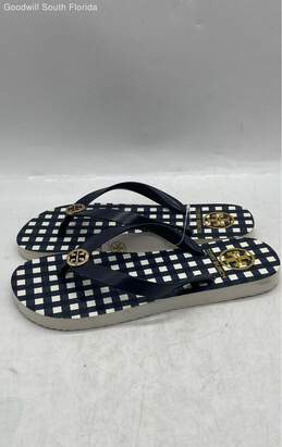 Tory Burch Womens Blue And White Sandals Size 6M w/ Tags