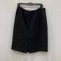 NWT Alex Marie Womens Black Back Zipper Slit Hem Straight & Pencil Skirt Size 12 image number 2