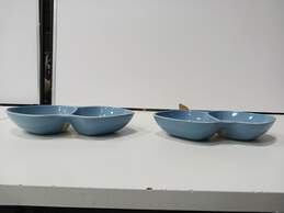 2 Vintage Winfield True Porcelain Blue Pacific Dived Vegetable Serving Dish alternative image