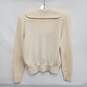VTG St. John Marie Gray WM's Ivory Pullover Blouse Sweater Size SM image number 2