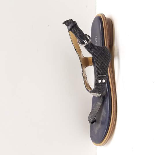 Buy the Michael Kors Women's Blue Denim Sandals Size  | GoodwillFinds