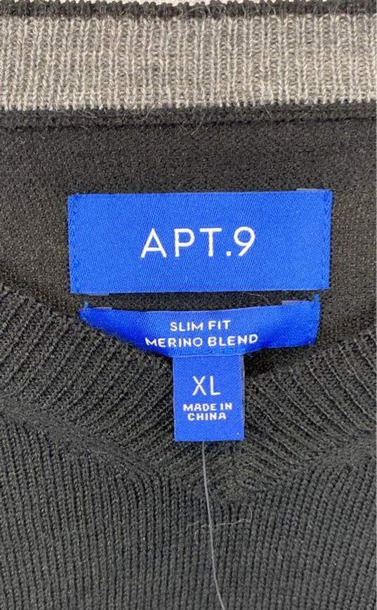 Apt 9 Black V Neck Sweater - Size X Large image number 2