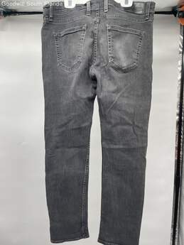 Michael Kors Mens Black Denim Dark Wash Stretch Straight Leg Jeans Size 32/30 alternative image