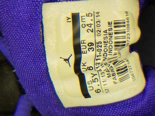Nike Air Jordan Melo 1.5 Retro Raptors Black Sneakers Size 6.5Y - Authenticated image number 7