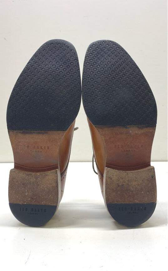 Ted Baker Men's Marar Brown Leather Brogue Dress Shoes Sz. 8 image number 4