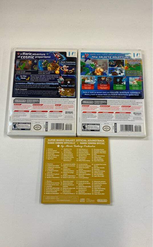 Super Mario Galaxy 1 & 2 with Mini Soundtrack - Nintendo Wii (CIB) image number 2