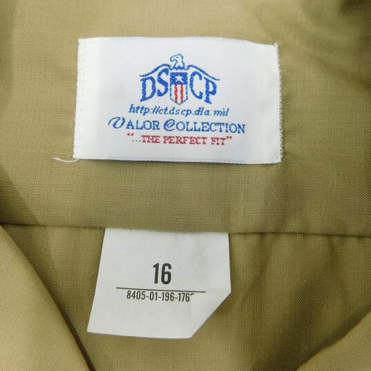 2 US Military DSCP Men's Button-Up Short Sleeve Shirts Size 16 image number 5