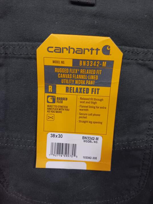 Men's NWT Carhartt Relaxed Fit Pants - Size 38X30 image number 3