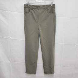 NWT Theory WM's Treeca Precession Ponte Moss Color Pants Size 8 x 25