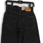 NWT Womens Black 94 Baggy Denim Dark Wash Straight Leg Jeans Size 24X31 image number 4