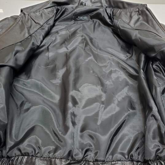 Burk's & Bay Black Leather Jacket Men's M NWT image number 6