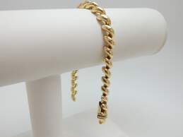 14K Yellow Gold FOR REPAIR Heavy Chain Bracelet 13.9g