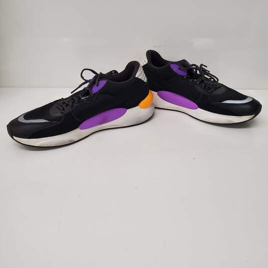 Puma RS 9.8 Gravity MN's Black, Purple & Yellow Running Sneakers Size 12 image number 3