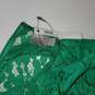Asos Green Lace Zip Back Maternity Dress NWT Size 4 image number 3