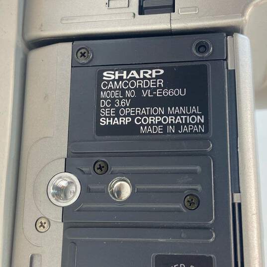 Sharp Viewcam VL-E660 Video8 Camcorder image number 5