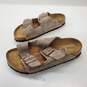 Birkenstock Women's Arizona Taupe Leather Slide Sandals Size 35 EU/5 US image number 2