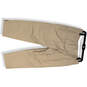 Womens Tan Flat Front Slash Pockets Straight Leg Capri Pants Size 6 image number 2