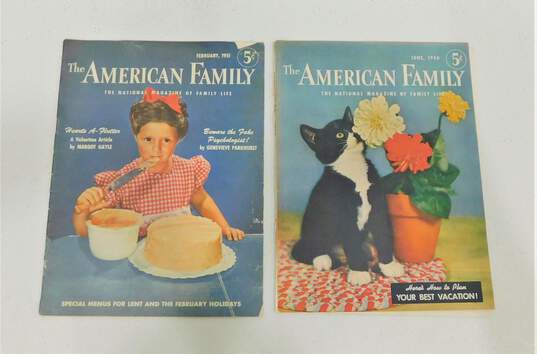 VTG American Family Magazine Lot of 8 1950 & 1951 & 1953 image number 3
