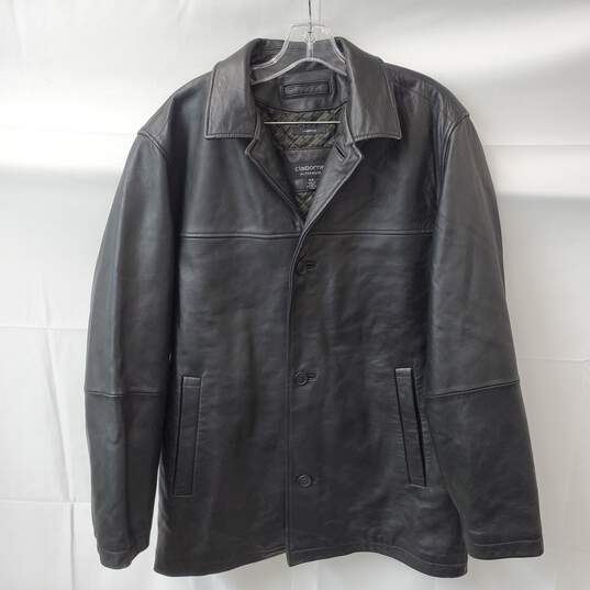 Men's Claiborne Outerwear Quilt Lining Lambskin Leather Jacket Size M/M image number 1