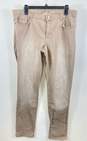 Michael Kors Mens Beige Pockets Low-Rise Light Wash Denim Ankle Jeans Size 12 image number 1