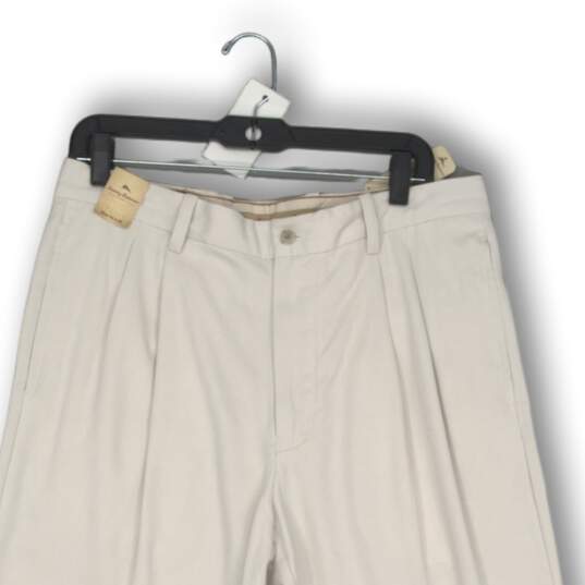 NWT Tommy Bahama Mens Chino Pants Slash Pocket Straight Leg White Size 34x30 image number 3