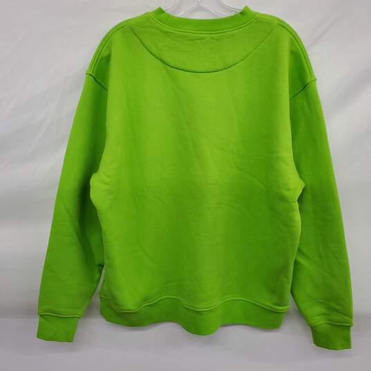 Acne Studios Men's Lime Green Broken Logo Sweatshirt Size XS image number 2